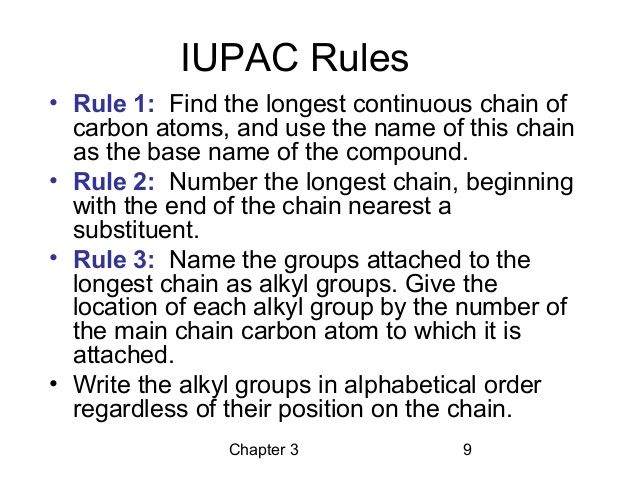 iupac names and structures
